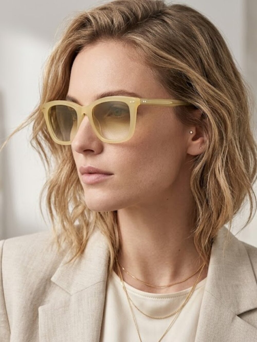 Isabel Marant Yellow Gradient Sunglasses